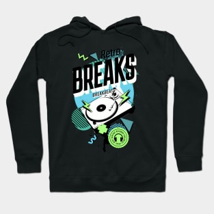 Breakbeat - Breaks Turntable (Blackbluegreen) Hoodie